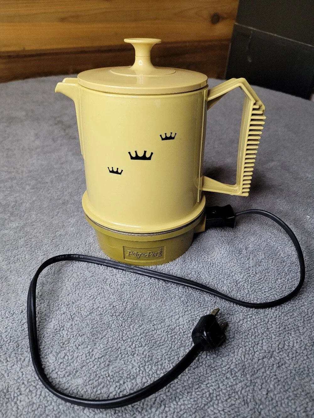 Vtg Regal Poly Perk 4 Cup Harvest Gold Electric Automatic Percolator Works